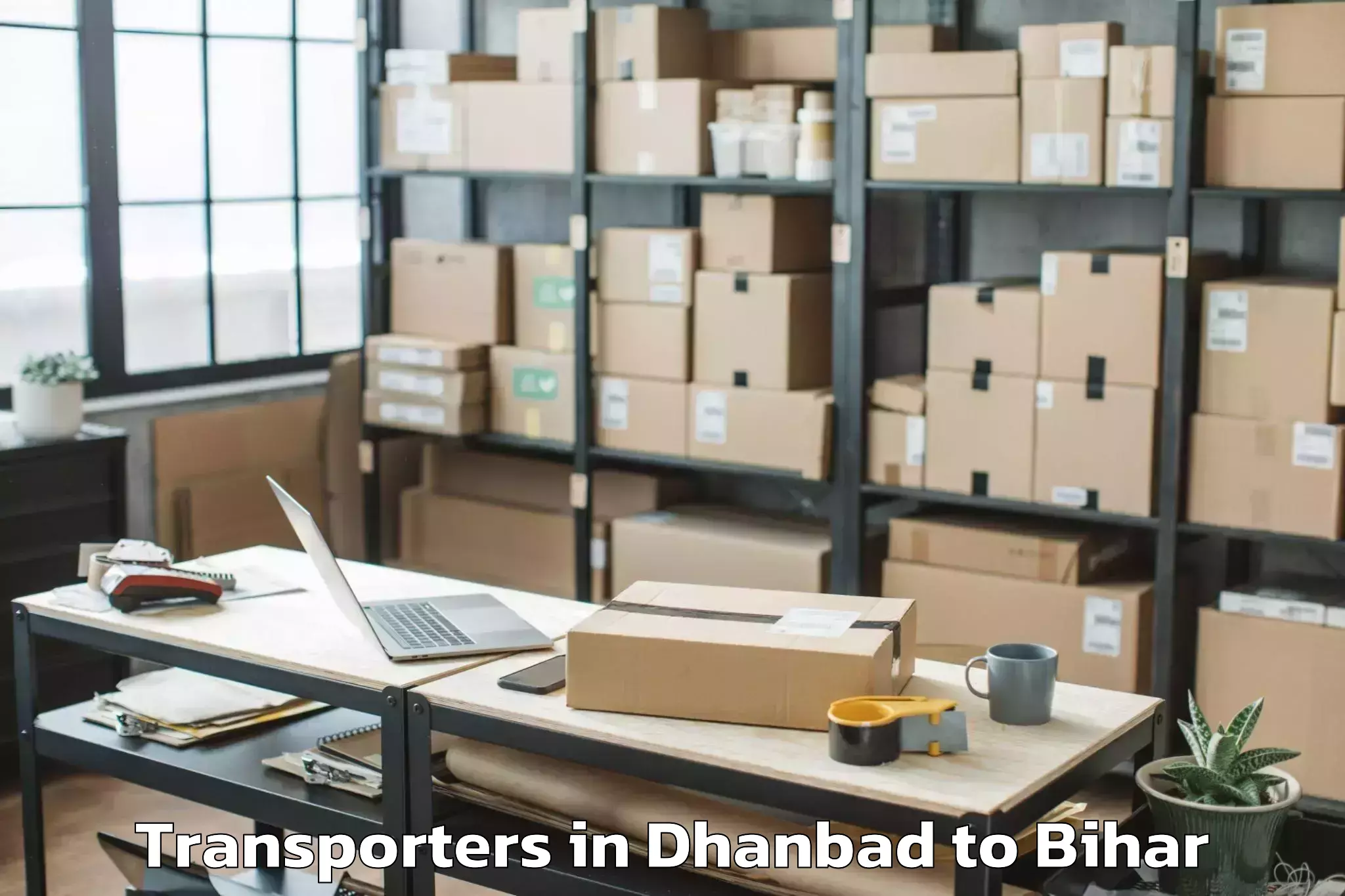 Easy Dhanbad to Ramnagar Champaran Transporters Booking